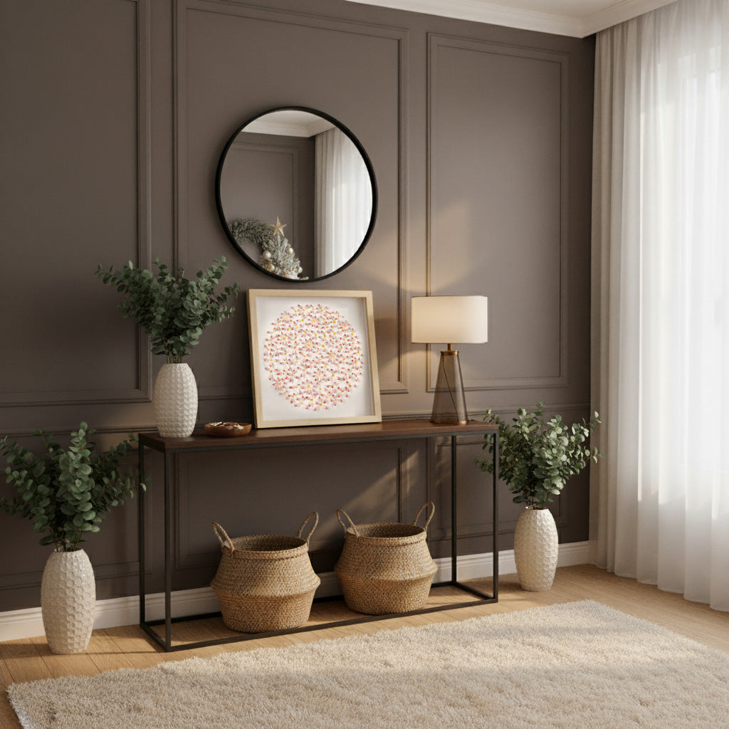 Pink Daisy 3D Paper Wall Art – Original Watercolor Floral Artwork