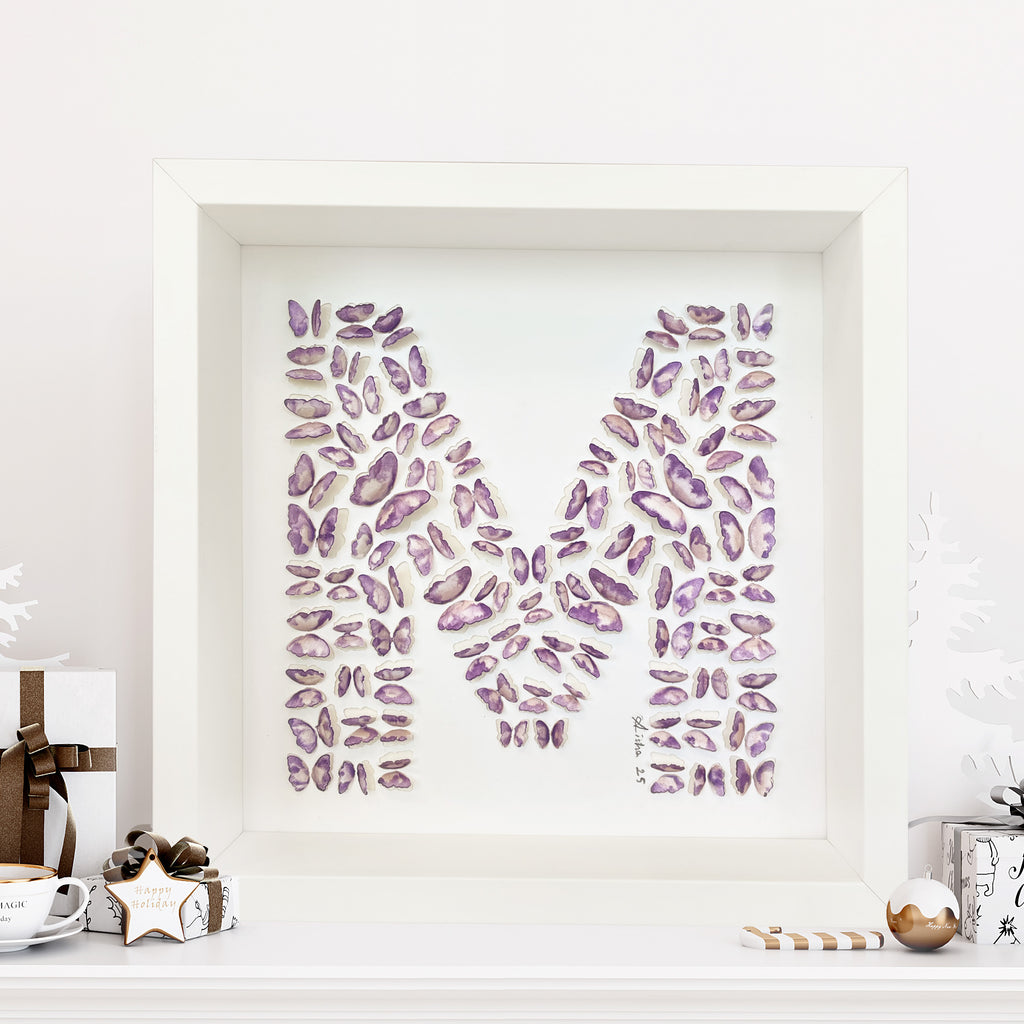 Custom Letter 3D Butterfly Wall Art – Personalized Nursery Keepsake