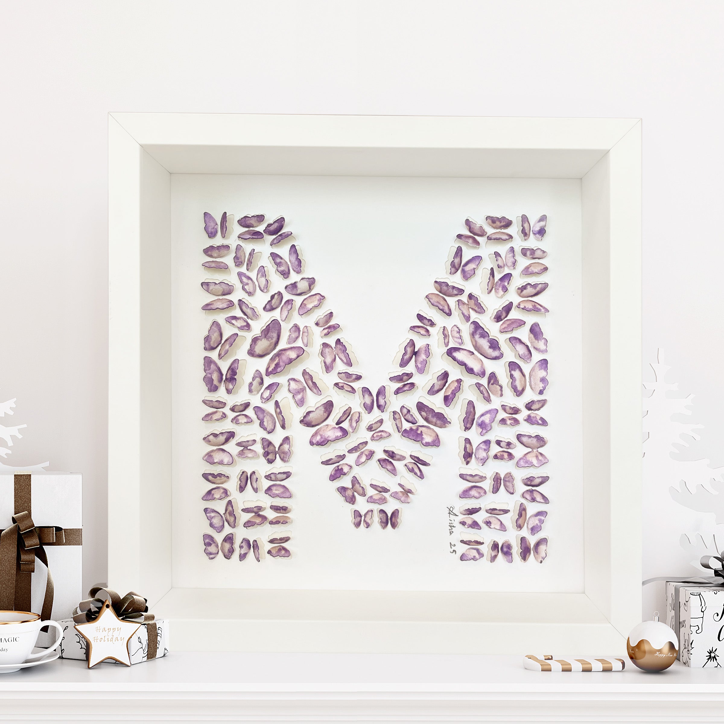 Custom Letter 3D Butterfly Wall Art – Personalized Nursery Keepsake