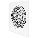 Black and White Butterfly Spiral – 3D Paper Wall Art