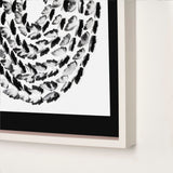 Black and White Butterfly Spiral – 3D Paper Wall Art