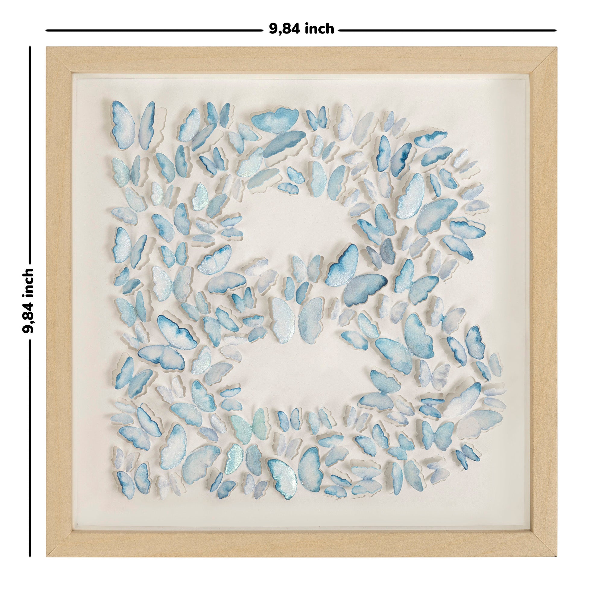 Blue Butterfly B Letter – 3D Paper Wall Art, Personalized Nursery Gift