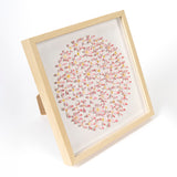 Pink Daisy 3D Paper Wall Art – Original Watercolor Floral Artwork