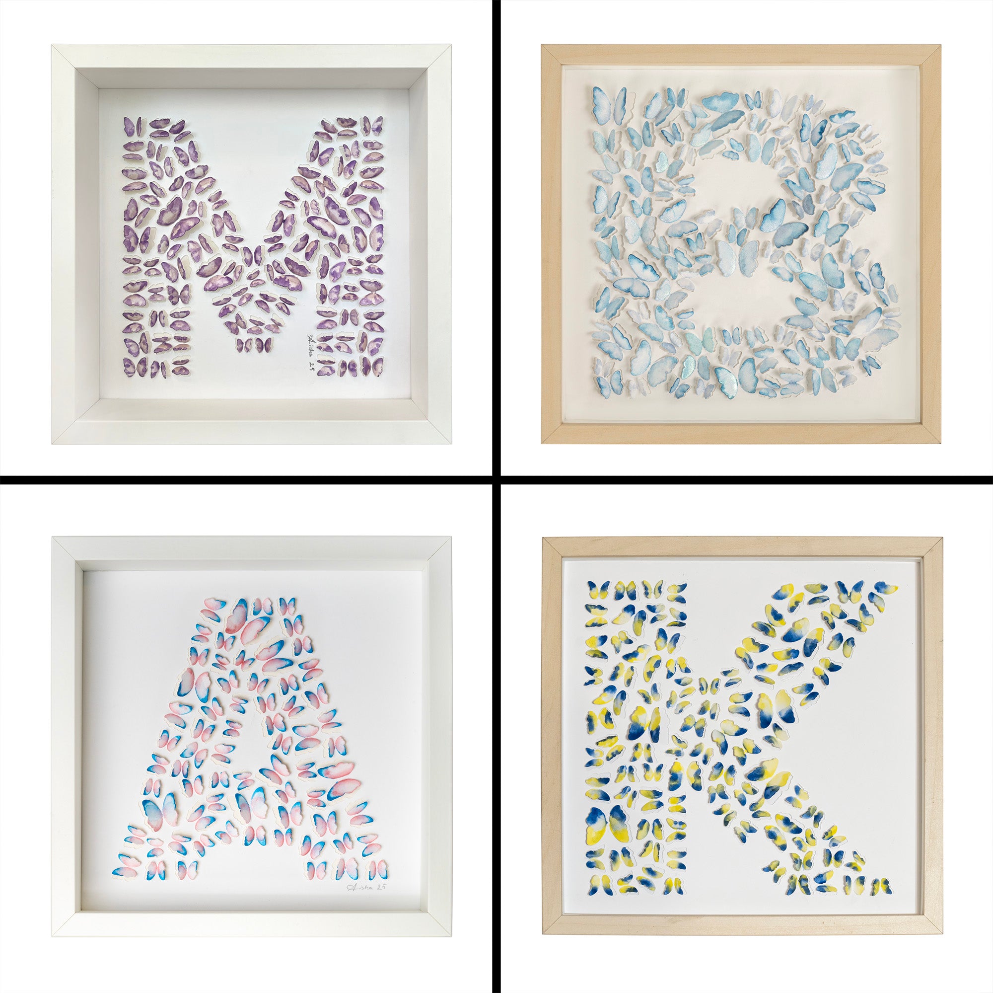 Custom Letter 3D Butterfly Wall Art – Personalized Nursery Keepsake