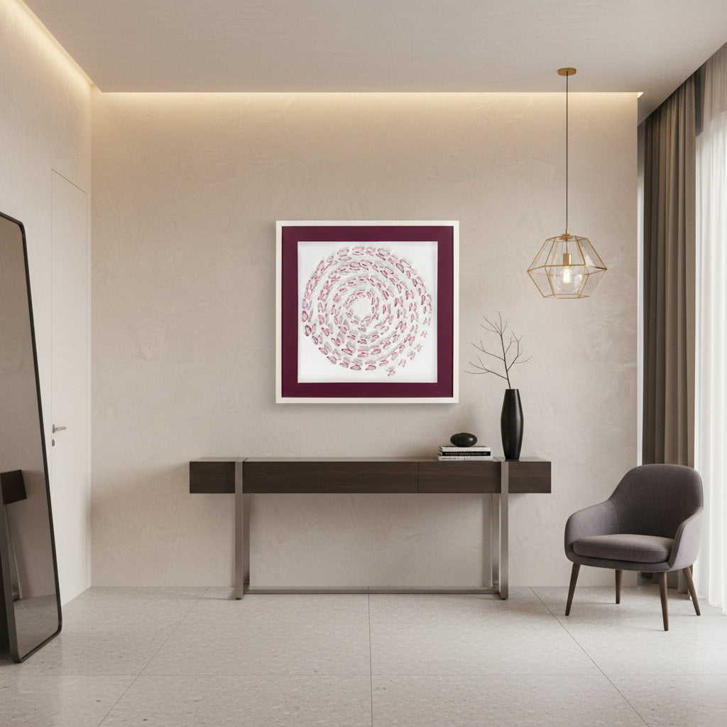 Valentine Gift 3D Pink Butterfly Shadow Box – Romantic Watercolor Paper Cut Wall Art (Custom Colors)