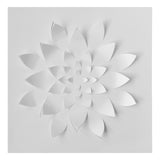 Lotus paper design from the Mixed Watercolor DIY Art Kit before painting and assembly