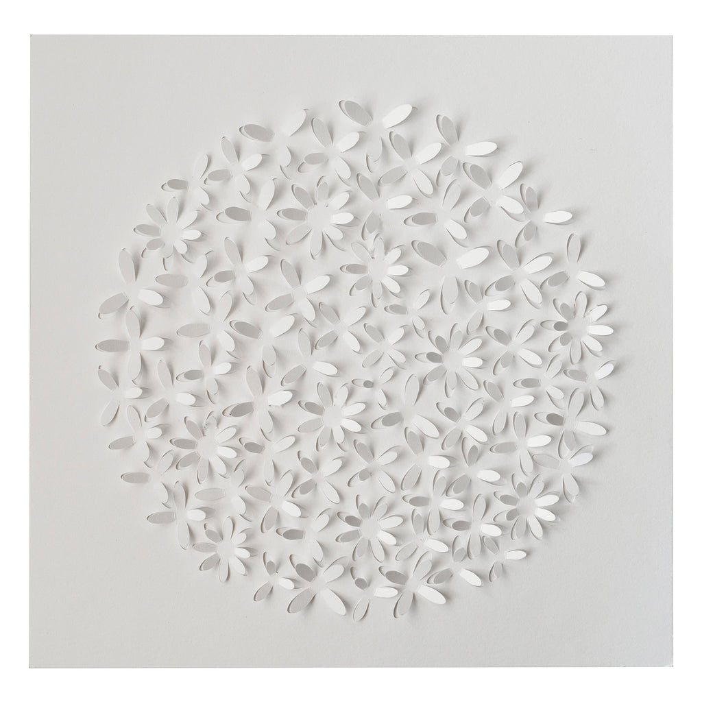 Leaf paper design from the Mixed Watercolor DIY Art Kit before painting and assembly