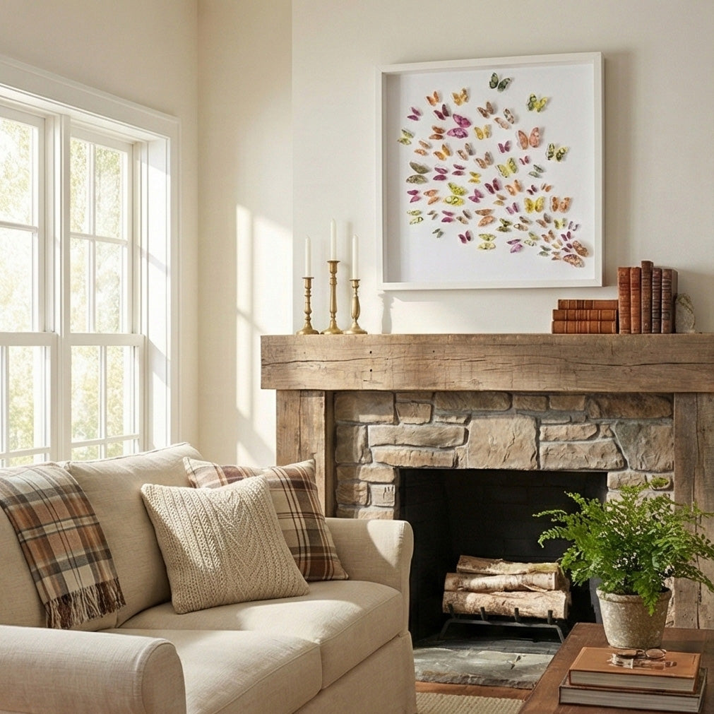 Spring Flight – 3D Butterfly Wall Art, Original Watercolor Paper Art