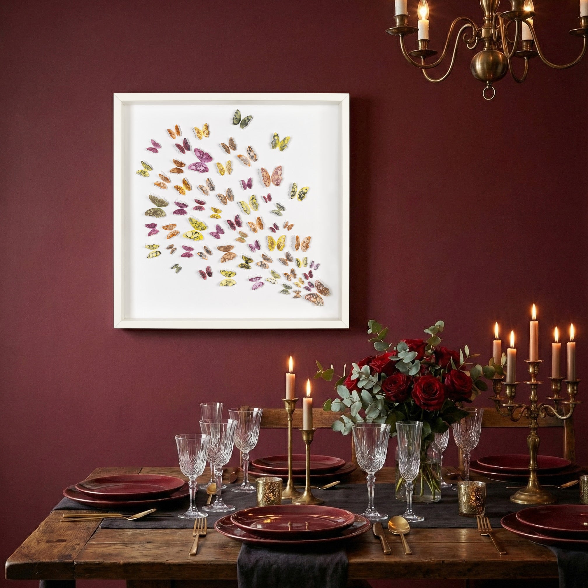 Spring Flight – 3D Butterfly Wall Art, Original Watercolor Paper Art