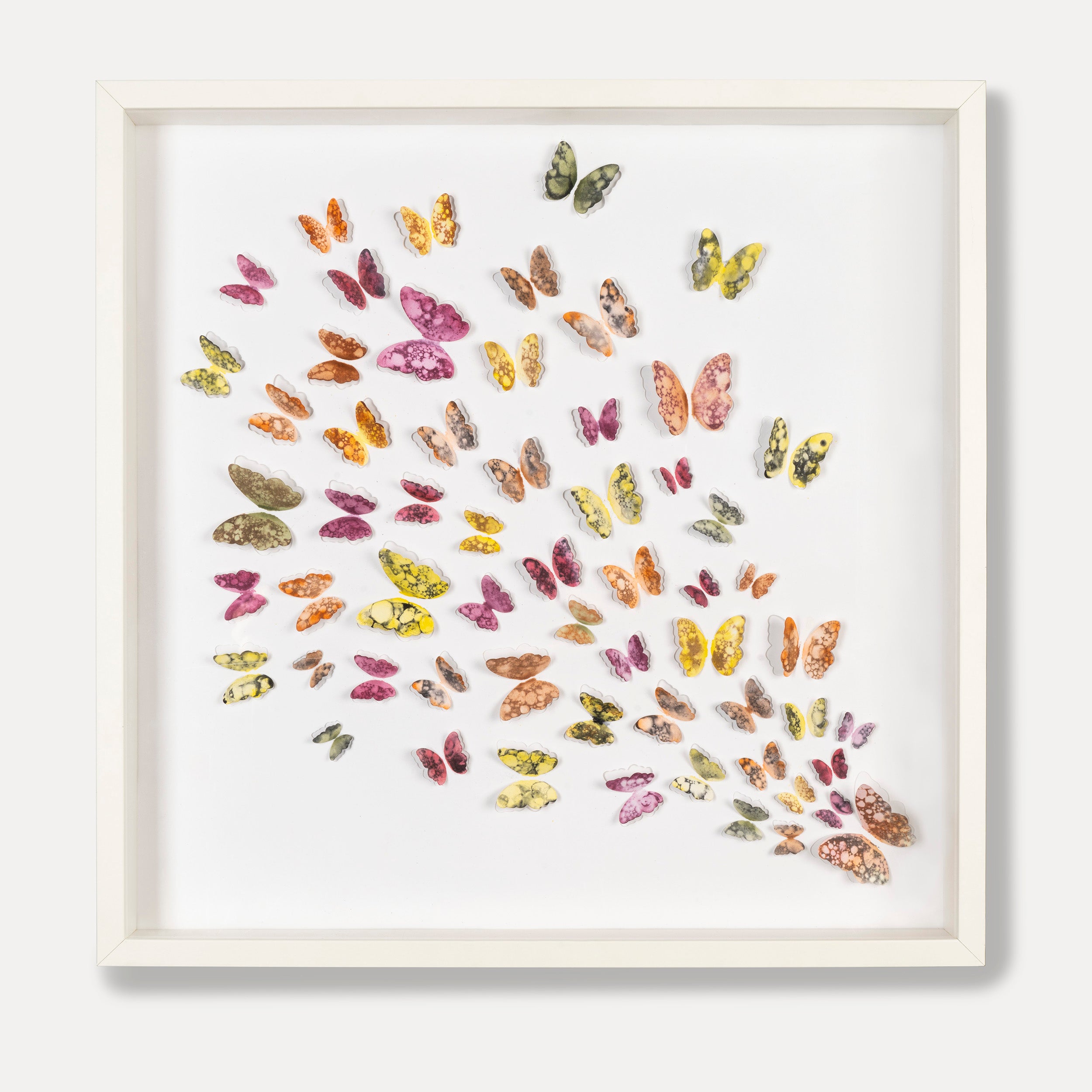 Spring Flight – 3D Butterfly Wall Art, Original Watercolor Paper Art