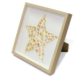 Yellow Butterfly Star Wall Art – Handmade 3D Paper Art