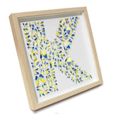 Custom Football Team Initial – 3D Paper Letter Wall Art (25×25 cm)