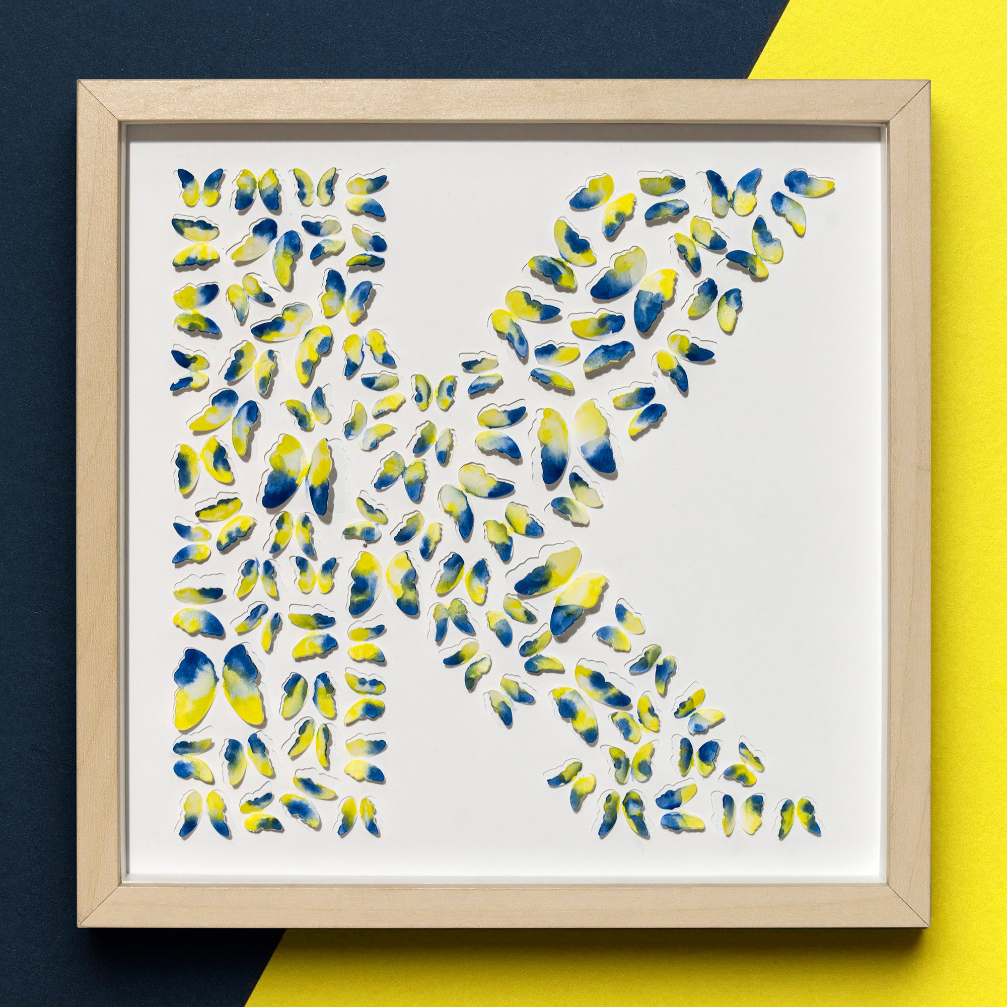 Custom Football Team Initial – 3D Paper Letter Wall Art (25×25 cm)