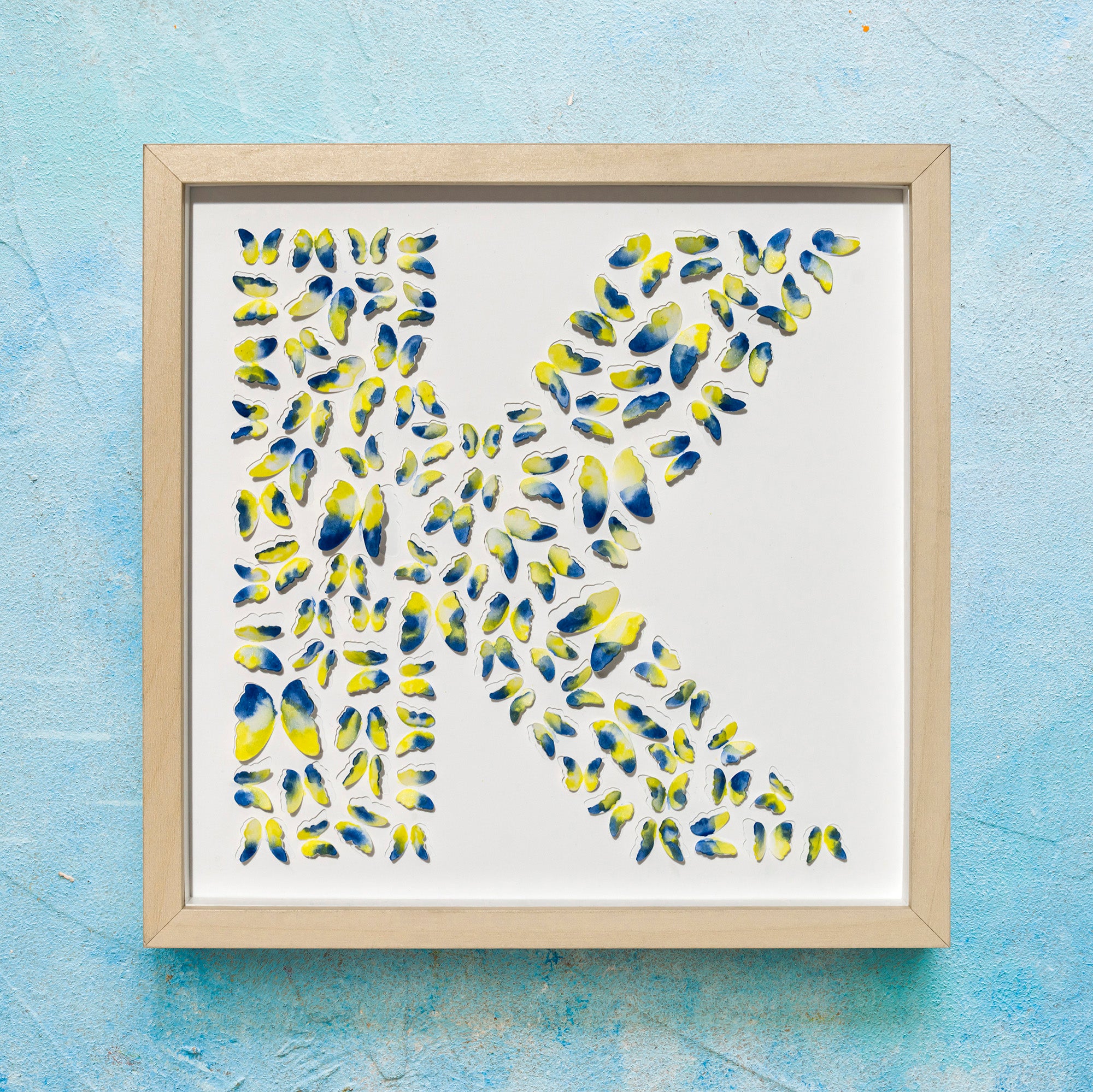 Custom Football Team Initial – 3D Paper Letter Wall Art (25×25 cm)