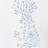 Angled full view of Blue Butterfly Wall Art showing its layered three-dimensional paper structure