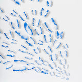 Detailed close-up of the lower section of Blue Butterfly Wall Art with layered butterfly forms