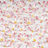 Close-up detail of Pink Daisy Circle Wall Art showing hand-painted 3D paper flowers